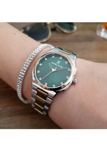 Gümüş-Gold Çelik Kordon,yeşil,su Geçirmez,küçük,taşlı Kadran, Klasik Kadın Kol Saati-1 modelleri