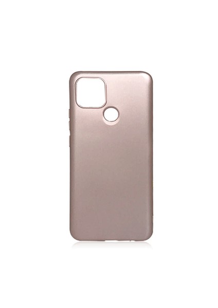 Oppo A15S Kılıf Mbtm Premier Silikon Kapak-Rose Gold