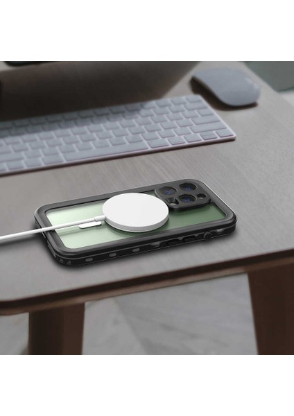 Apple iPhone 14 Pro Kılıf 1-1 Su Geçirmez Kılıf-Siyah indirimleri