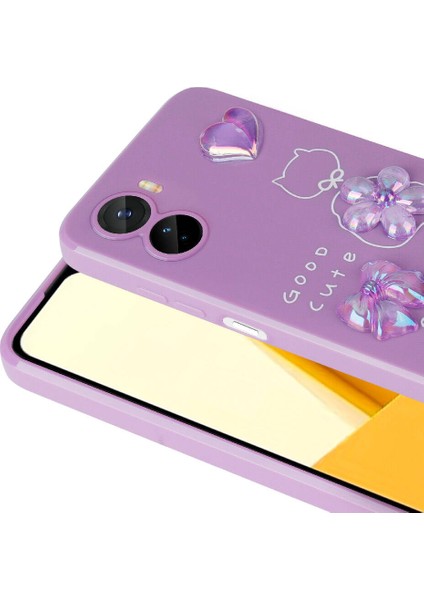 Vivo Y16 Kılıf Kabartma Figürlü Parlak Mbtm Toys Silikon Kapak-Açık Yeşil fiyatları