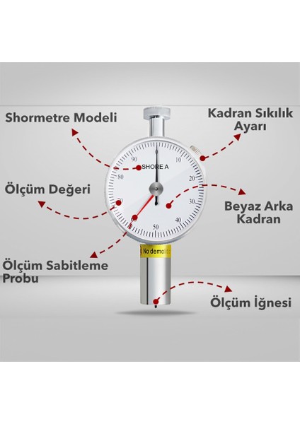 Lxa2 Çift Ibreli Sertlik Ölçer Shoremetre Shore A | M02A