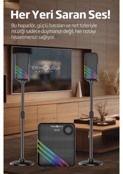 HP-TV02 2+1 Soundbar 80 Watt Stereo Ev Sinema Sistemi Rgb Kablolu 3.1 Kanal fiyatları