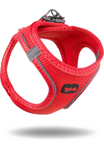 Air-mesh Harness Köpek Göğüs Tasması Parlak Kırmızı
