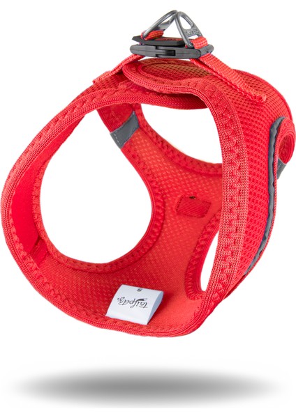 Air-mesh Harness Köpek Göğüs Tasması Parlak Kırmızı