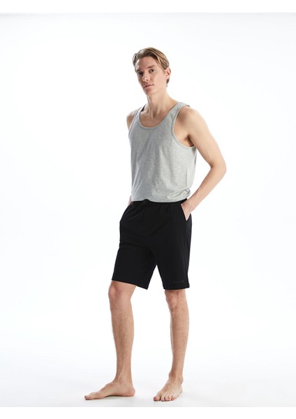 Yeni Sezon Slim Fit Erkek Pijama Alt Sort - S50012Z8