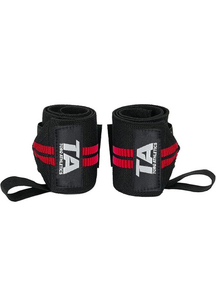 Pro Wrist Wraps 2'li - Siyah Kırmızı