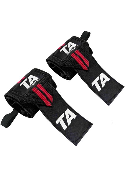 Pro Wrist Wraps 2'li - Siyah Kırmızı fiyatları