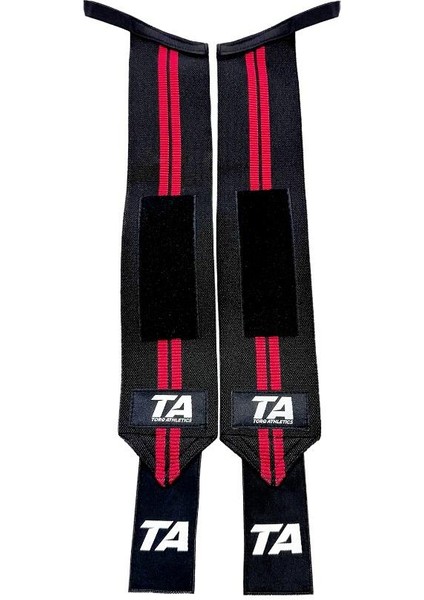 Pro Wrist Wraps 2'li - Siyah Kırmızı indirimleri