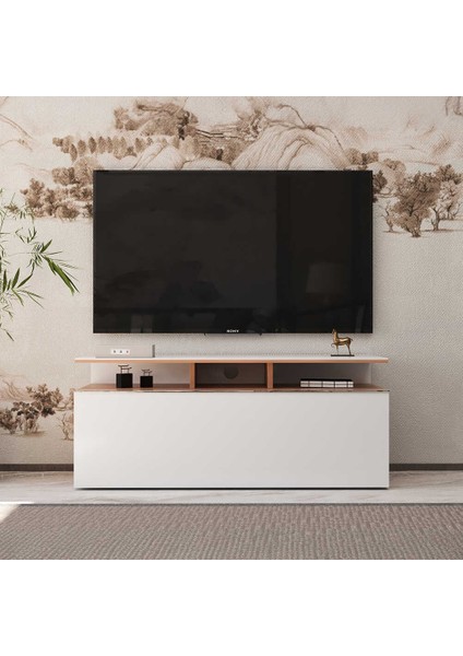 Adore Vision Çekmeceli Tv Sehpası Sonoma - Lake Beyaz fiyatları