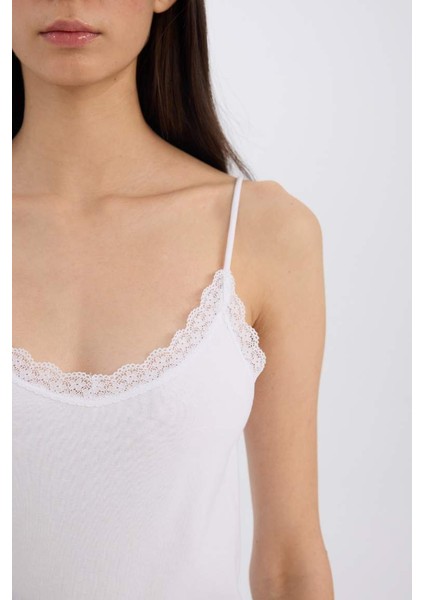 Yeni Sezon Regular Fit Pamuklu Atlet-Fall In Love