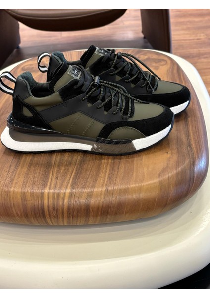 1093 Haki Hakiki Deri Erkek Sneakers fiyatları