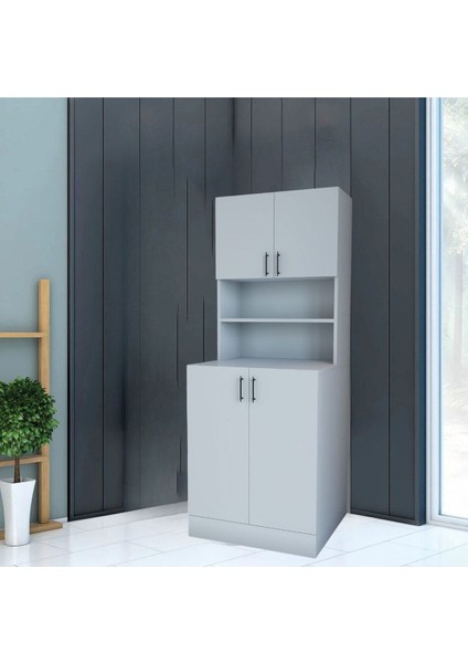 Leylak Stil Kapaklı Çamaşır Makinesi Dolabı