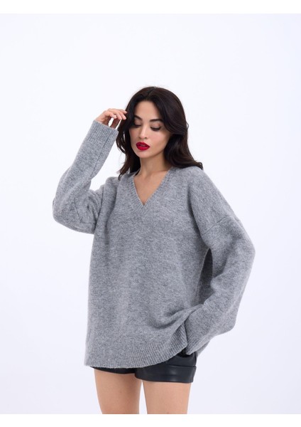 Ajurlu V Yaka Elbise 2851