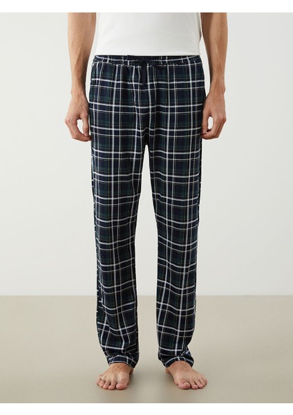 Yeni Sezon Standart Kalip Ekose Erkek Pijama Alt - S50017Z8