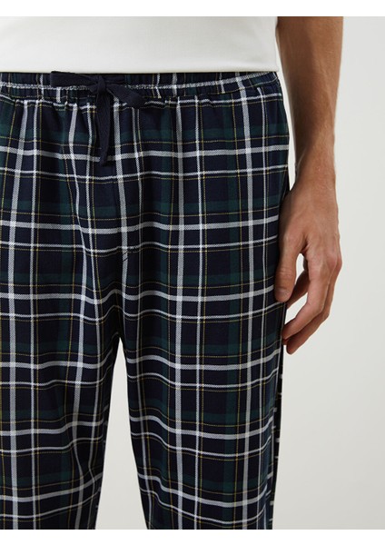 Yeni Sezon Standart Kalip Ekose Erkek Pijama Alt - S50017Z8