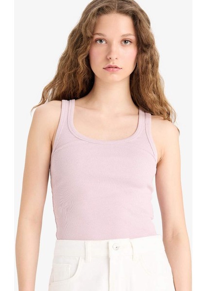 Yeni Sezon Fitted U Yaka Fitilli Kaşkorse Atlet