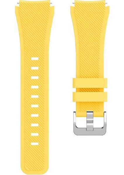 Mibro Watch X1 ile Uyumlu Kordon Tırtık Desenli Tokalı Silikon Kayış
