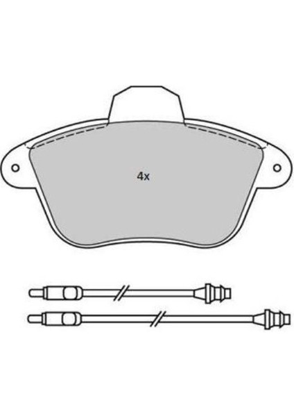 Ön Balata Fişsiz Peugeot 206-306 02>(Sekmanı Yaylı)