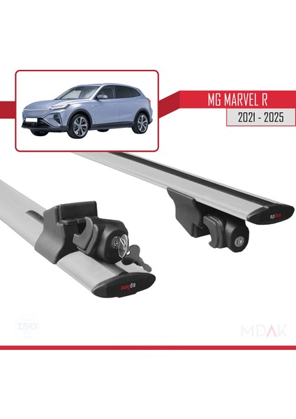 Mg Marvel R 2021-2025 Arası ile Uyumlu Hook Model Ara Atkı Tavan Barı Gri 2 Adet indirimleri