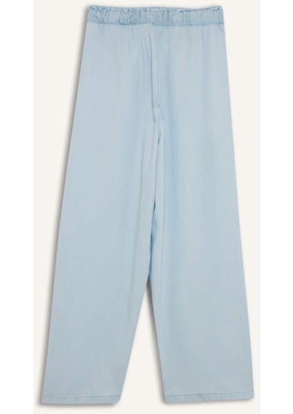 Yeni Sezon Pull On Culotte Yüksek Esnek Belli Tensel Yıkamalı Pantolon fırsatları