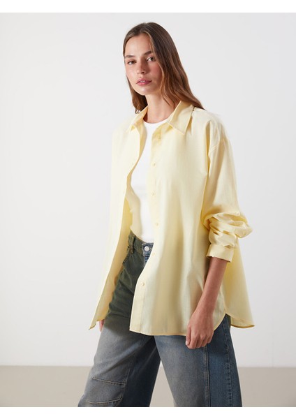 Yeni Sezon Oversize Kadin Gomlek - S5MD96Z8