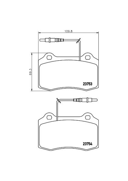 Ön Balata Fişli Seat Leon 03-Peugeot 406 97-/alfa 147-155-156 02> Arka Balata Maserati Quattroporte Oval Soketli