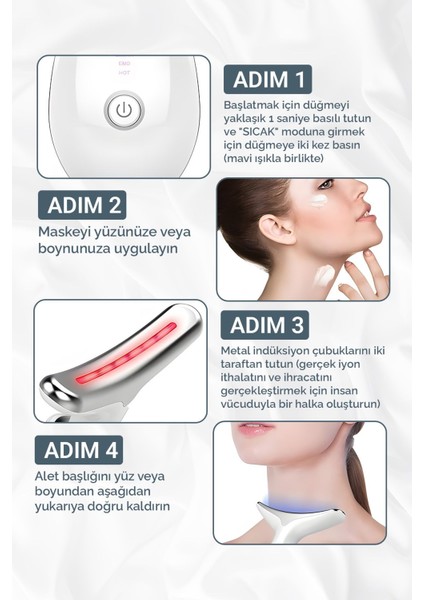 7 Modlu Yüz Için Kırmızı Işık Terapisi Giderici Ems Güzellik Gıdık, sarkma, yüz Cihazı indirimleri