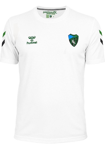 Lisanslı Hml Bisiklet Yaka T-Shirt Beyaz