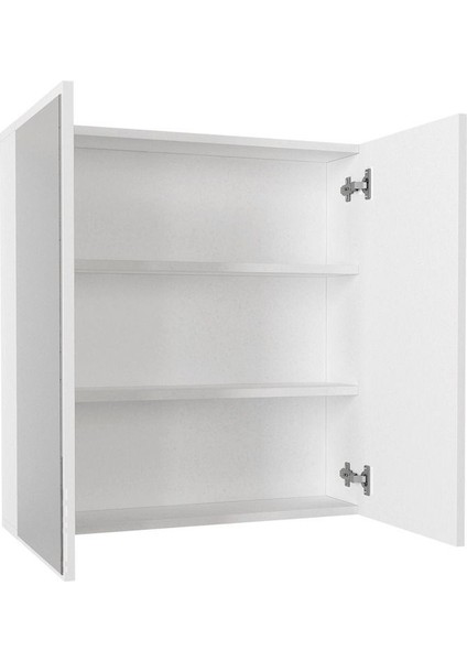 2 Aynalı Stil Banyo Lavabo Dolabı Beyaz fiyatları