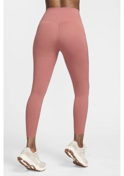 Dri Fit Universa High Rise 7/8 Length Kadın Yüksek Bel Lazer Kesim Toparlayıcı 2 Cepli Tayt Somon fiyatları