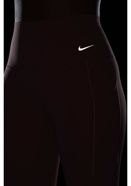 Dri Fit Universa High Rise 7/8 Length Kadın Yüksek Bel Lazer Kesim Toparlayıcı 2 Cepli Tayt Somon fırsatları