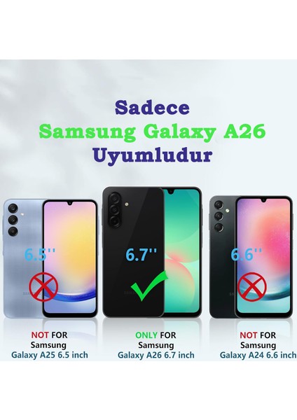 Samsung Galaxy A26 Sararmaz Şeffaf Kılıf Sert Pc Ultra Ince Kamera Koruma Çıkıntılı fiyatları