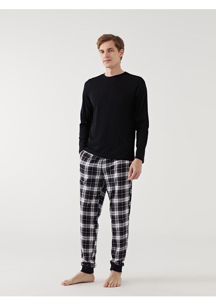 Yeni Sezon Standart Kalip Ekose Erkek Pijama Alt - S57589Z8