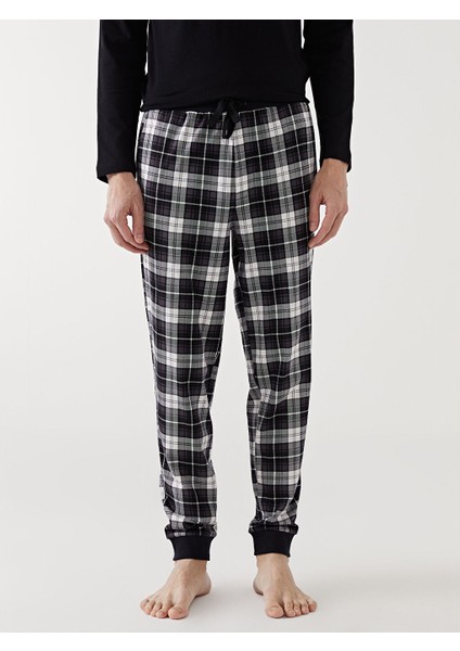 Yeni Sezon Standart Kalip Ekose Erkek Pijama Alt - S57589Z8