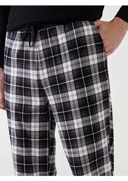 Yeni Sezon Standart Kalip Ekose Erkek Pijama Alt - S57589Z8