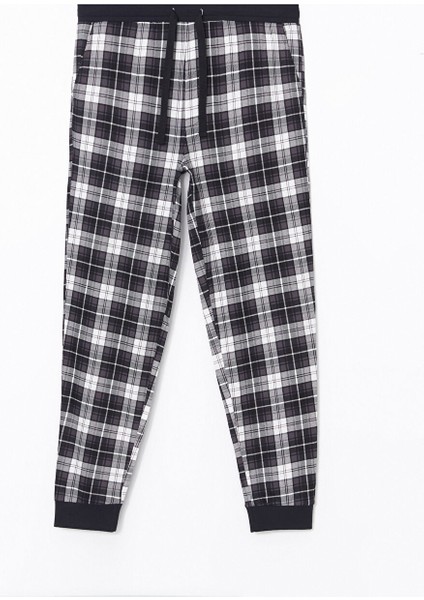 Yeni Sezon Standart Kalip Ekose Erkek Pijama Alt - S57589Z8