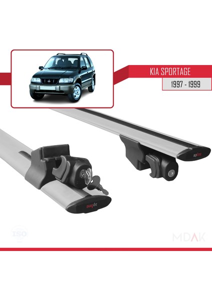 Kia Sportage 1997-1999 Arası ile Uyumlu Hook Model Ara Atkı Tavan Barı Gri 2 Adet indirimleri