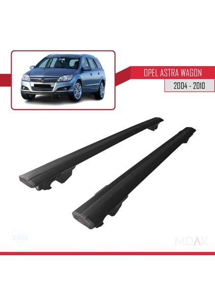 Opel Astra H (A04) Sw 2004-2010 Arası ile Uyumlu Hook Model Ara Atkı Tavan Barı Siyah 2 Adet fırsatları