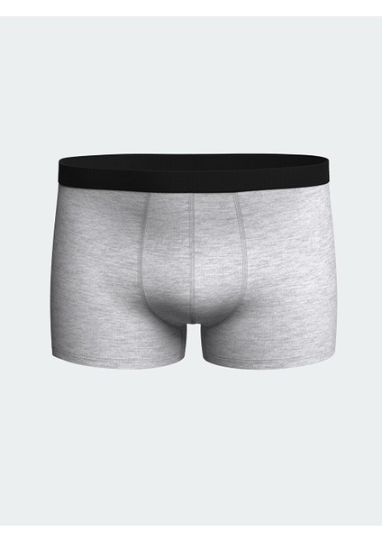 Yeni Sezon Standart Kalip Pamuklu Esnek Erkek Boxer 5'li - S59708Z8