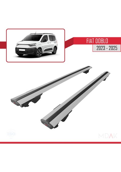 Fiat Doblo 3 2023 ve Sonrası ile Uyumlu Hook Model Ara Atkı Tavan Barı Gri 2 Adet fırsatları