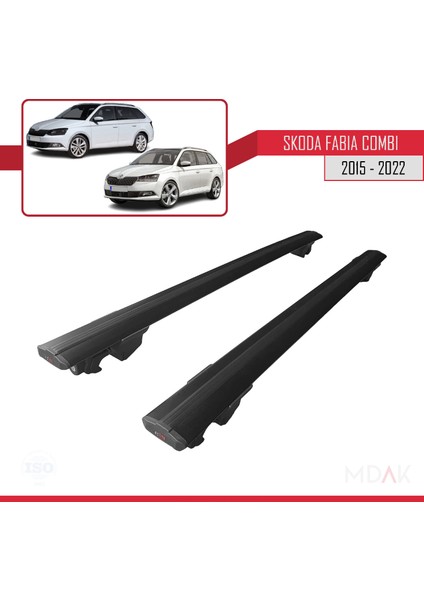 Skoda Fabia 3 (Nj) Sw 2015-2022 Arası ile Uyumlu Hook Model Ara Atkı Tavan Barı Siyah 2 Adet fırsatları