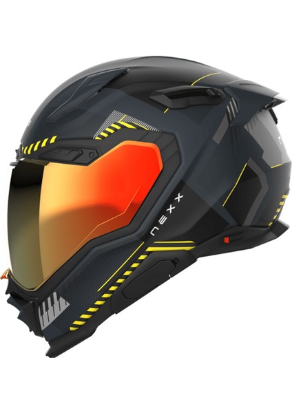 X.wst 3 Fluence Mat Gri Neon Sarı Kapalı Kask