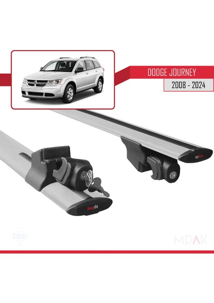 Dodge Journey 2008 ve Sonrası ile Uyumlu Hook Model Ara Atkı Tavan Barı Gri 2 Adet indirimleri