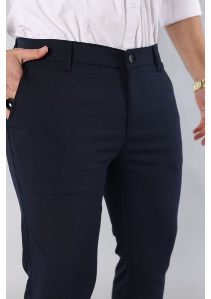 Erkek Dar Kalıp Dar Paça Kumaş Pantolon