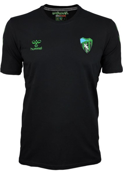 Lisanslı Hml Bisiklet Yaka T-Shirt Siyah