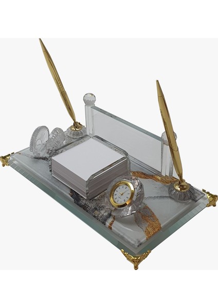 İsme Özel Kabartma Kristal Vip Bozkır Set Masasütü İsimlik fiyatları