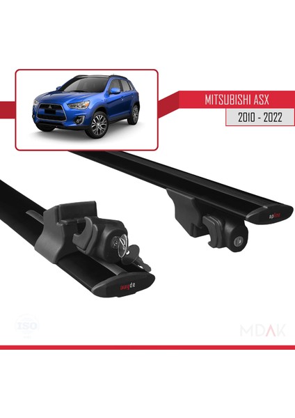 Mitsubishi Asx (Ga) 2010-2022 Arası ile Uyumlu Hook Model Ara Atkı Tavan Barı Siyah 2 Adet indirimleri