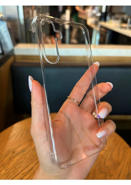 Samsung Galaxy A56 Sararmaz Şeffaf Kılıf Sert Pc Ultra Ince Kamera Koruma Çıkıntılı