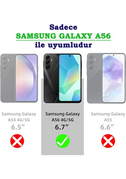 Samsung Galaxy A56 Sararmaz Şeffaf Kılıf Sert Pc Ultra Ince Kamera Koruma Çıkıntılı fiyatları