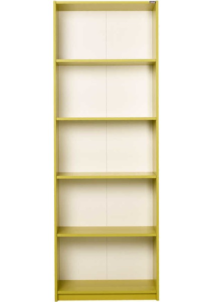 Adore Modern 5 Raflı Kitaplık - Yeşil